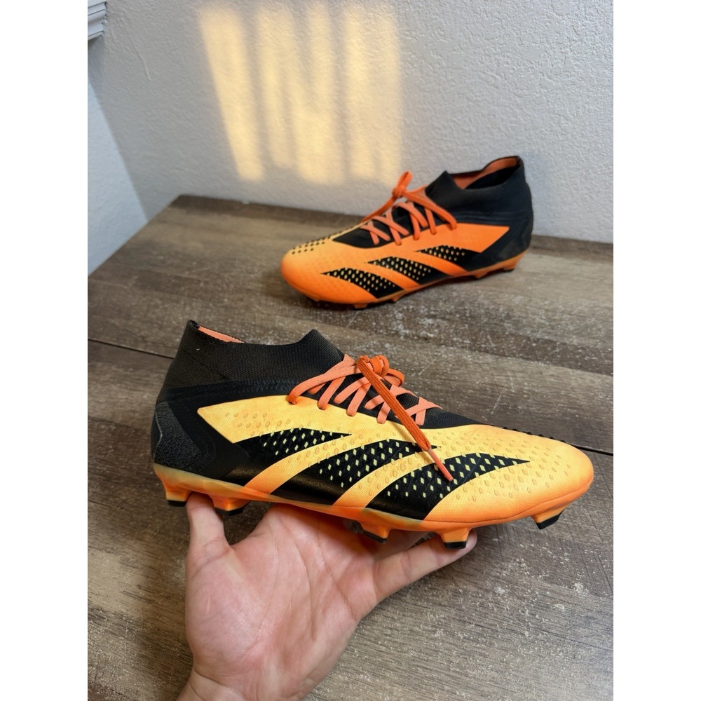 ADIDAS Predator Accuracy.1 FG Soccer Cleats Mens Size 10.5 Black Orange